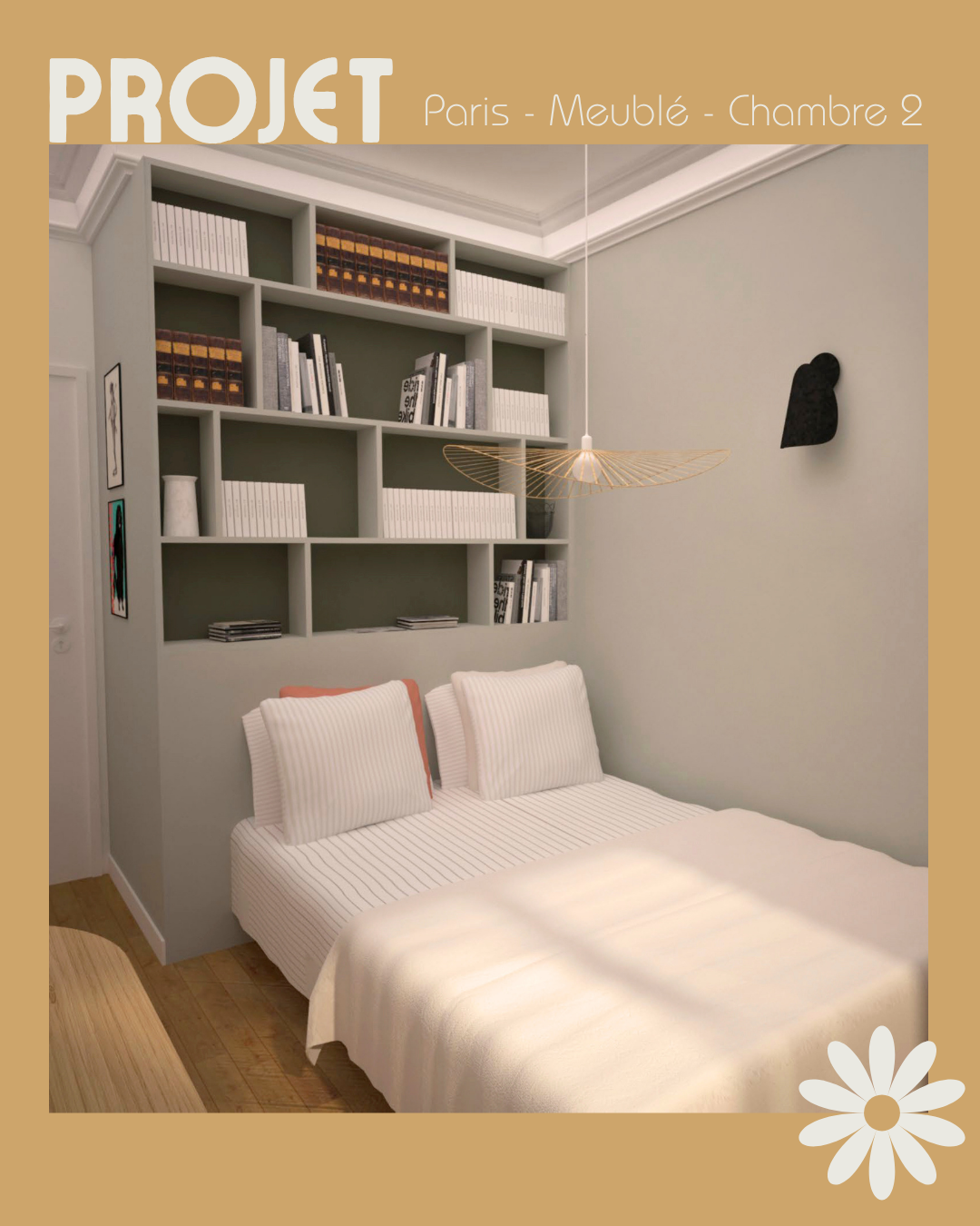 Chambre appartement meublé