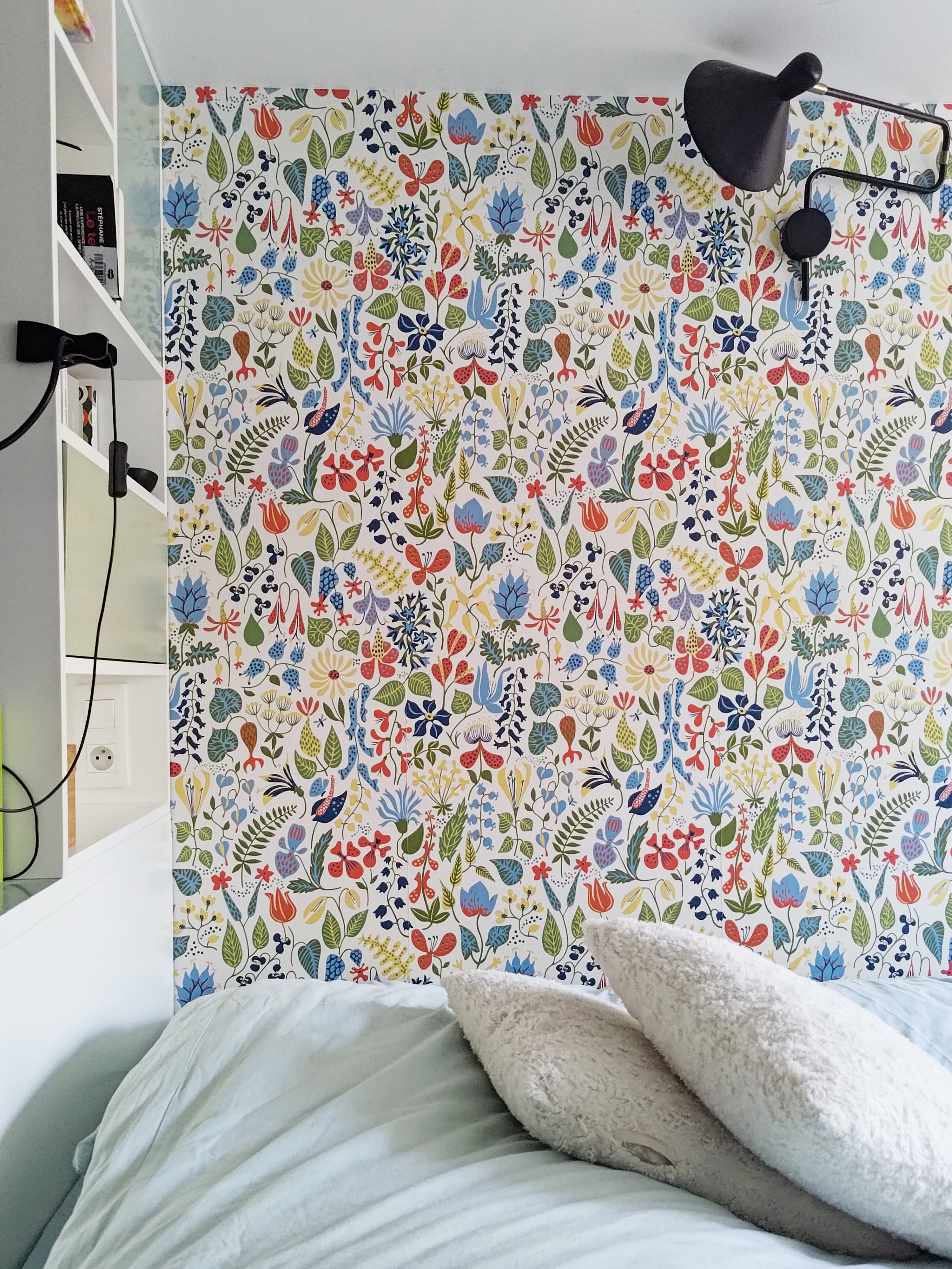 Chambre parentale fleurie